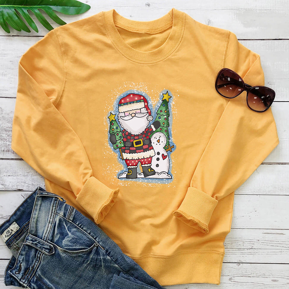 Christmas tree print hoodie