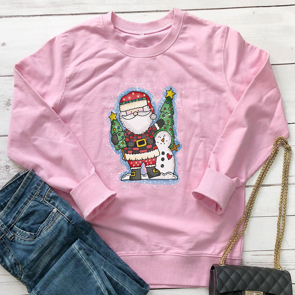 Christmas tree print hoodie